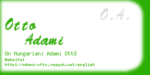 otto adami business card
